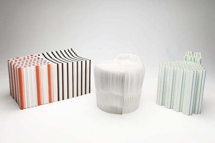 Honeycomb Stools －竹紙によるハニカム構造のスツール－