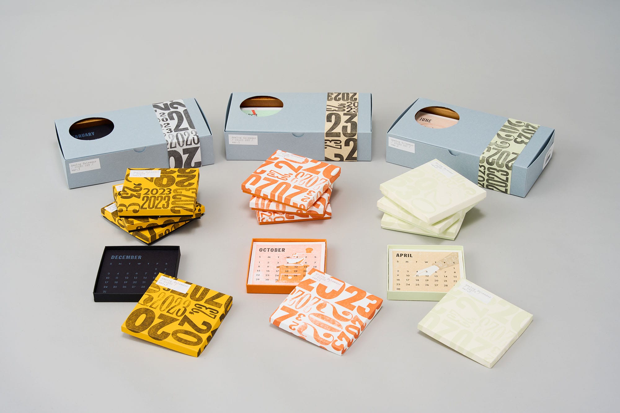 アナログな印刷方法による紙雑貨の制作 -活版印刷を用いたカレンダーの制作-