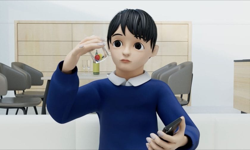 3DCGを用いたオリジナルアニメーションの制作「幸せとは何か」をテーマに