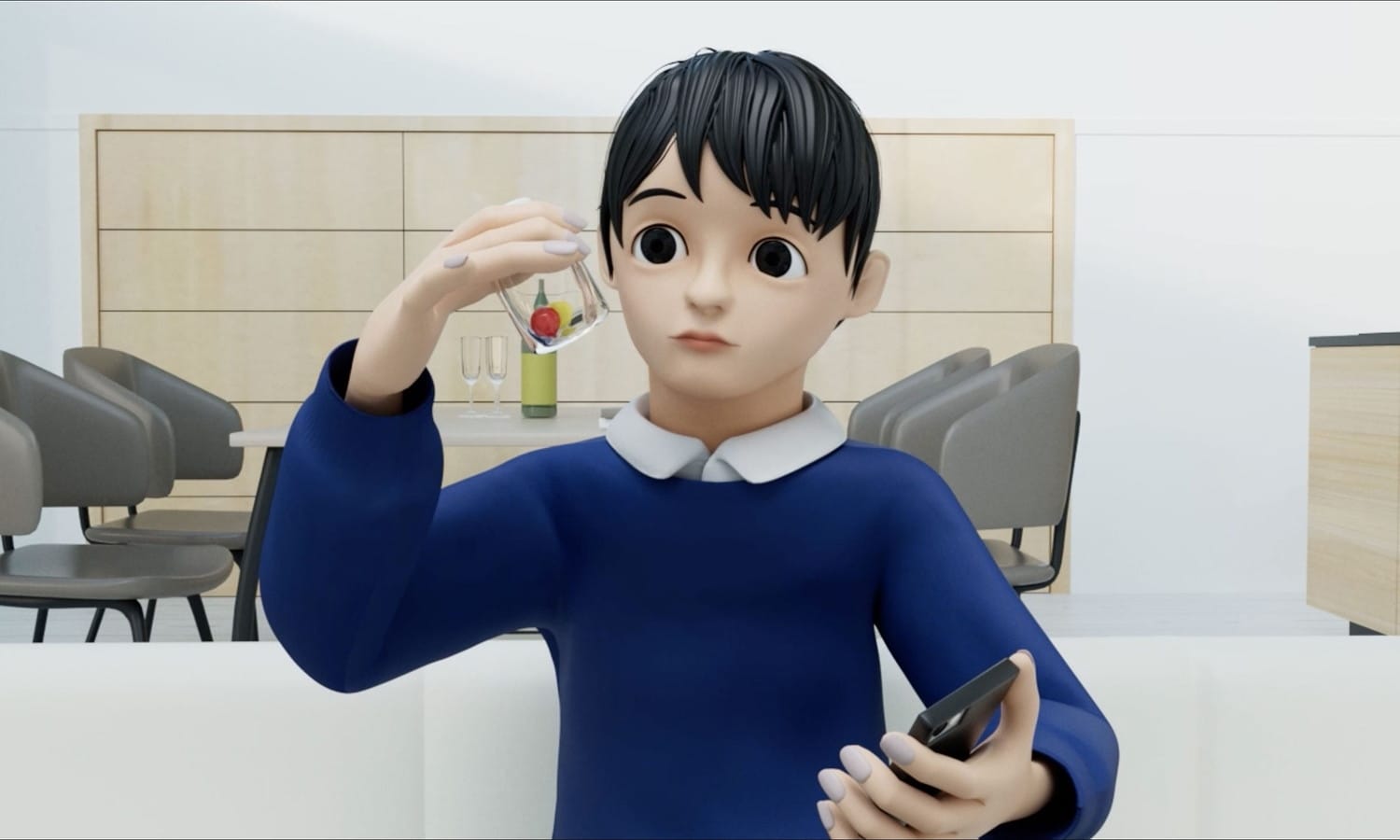 3DCGを用いたオリジナルアニメーションの制作「幸せとは何か」をテーマに