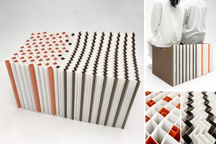 Honeycomb Stools －竹紙によるハニカム構造のスツール－