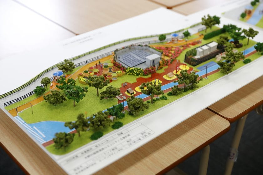 大野川緑陰道路コミュニティ広場 -にこにこランド施工計画-