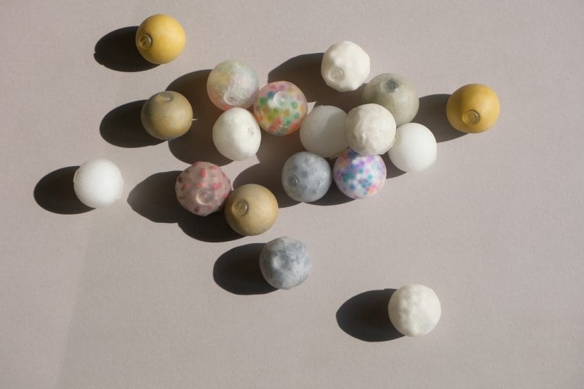 充填剤が異なるスクイーズボールの印象分析