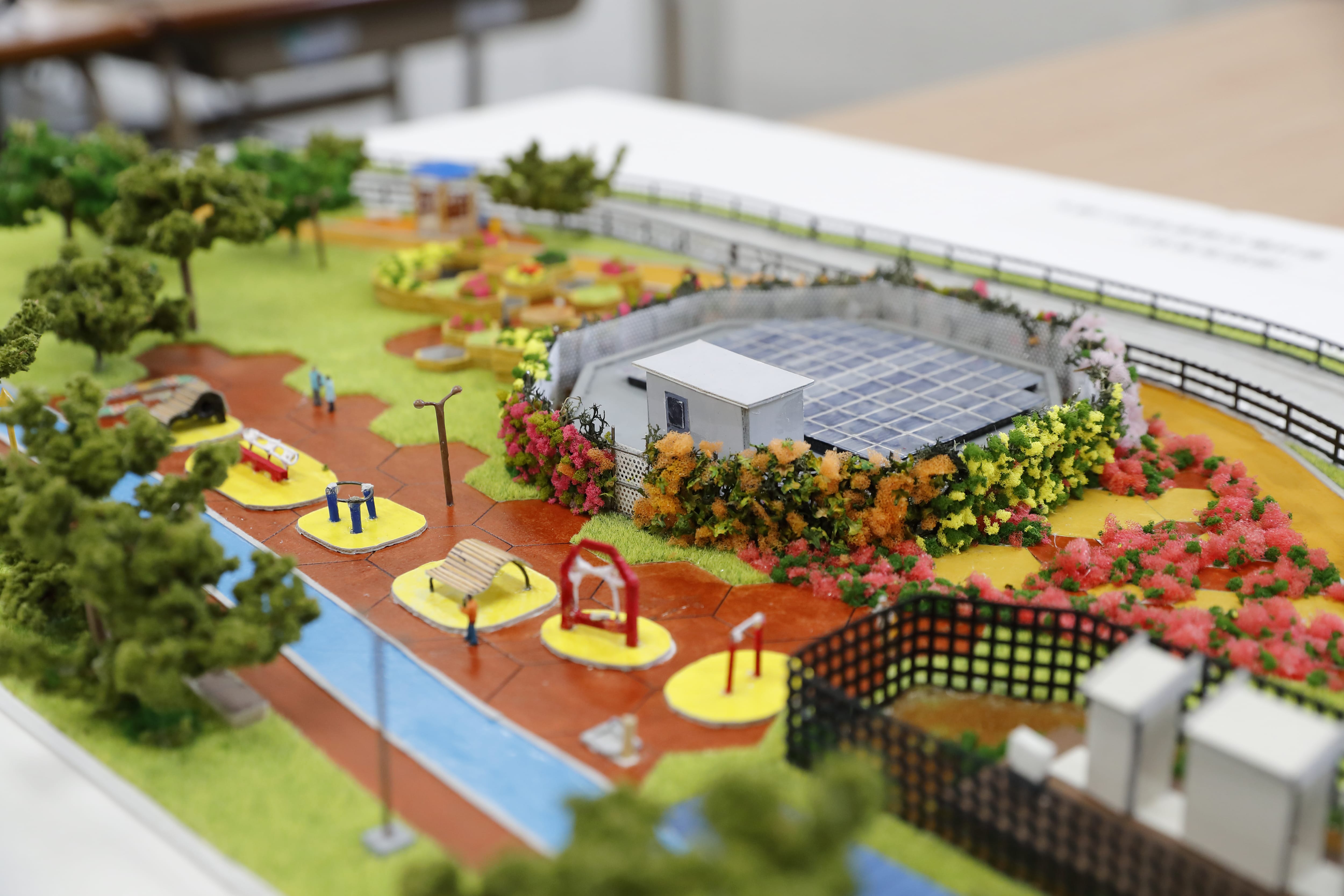 大野川緑陰道路コミュニティ広場 -にこにこランド施工計画-