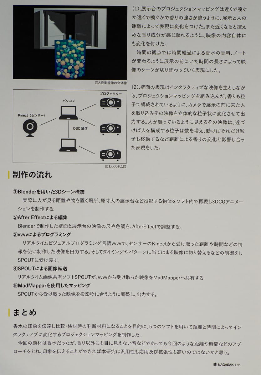 印象を伝達するプロジェクションマッピングの制作