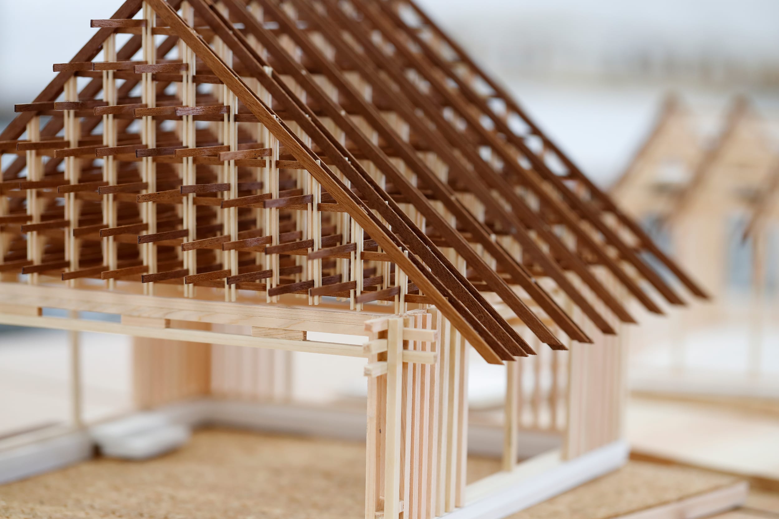 ～山間部における準限界集落の再生～ 小径材で組む木造建築群 林郭