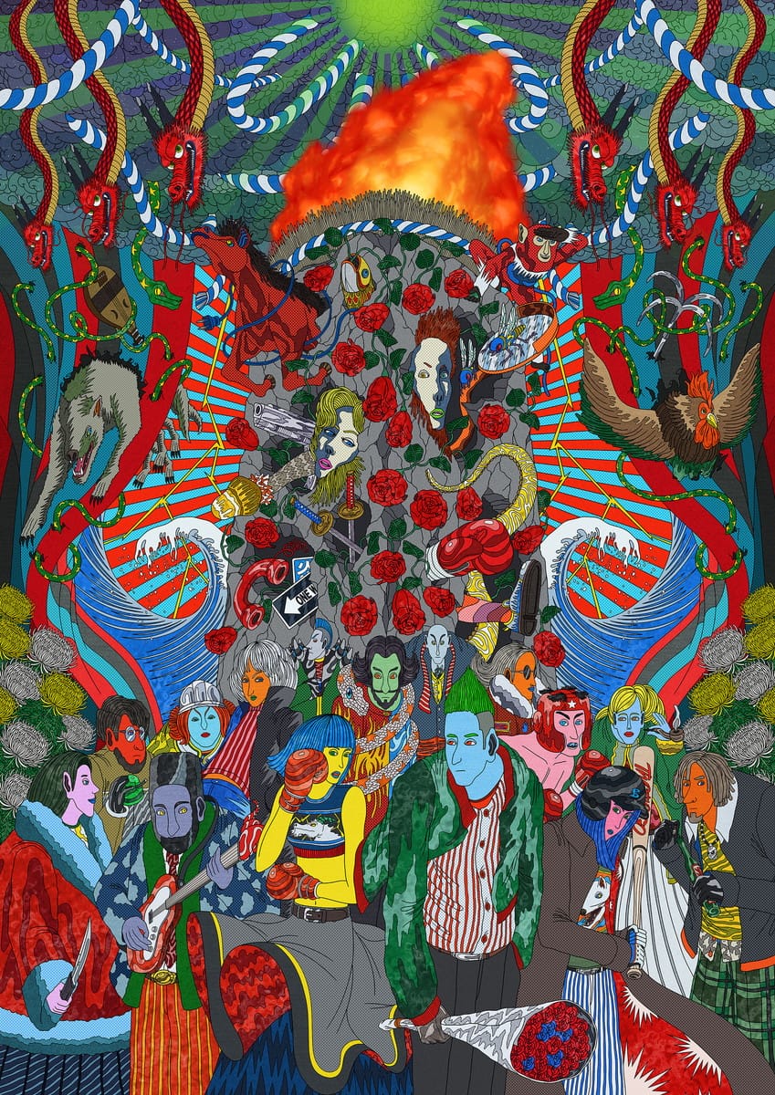 ヘビがリンゴを食べる時