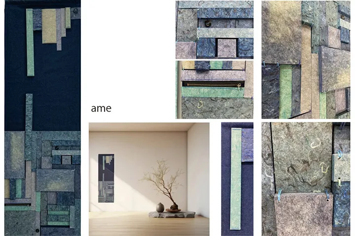 廃棄衣料繊維を原料としたサステナブル材を用いたインテリアアイテムの制作