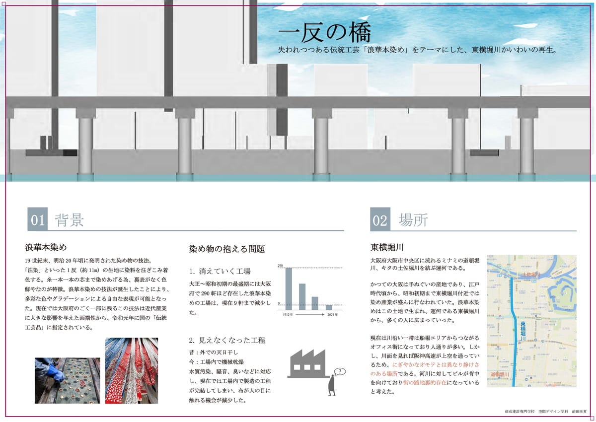 一反の橋　失われつつある伝統工芸「浪華本染め」と、東横堀川かいわいの再生