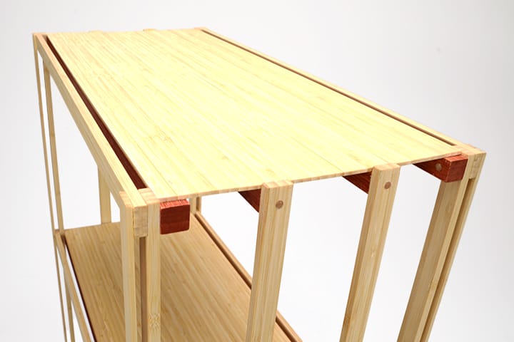 タケを主材とした転倒ダメージ軽減家具の開発