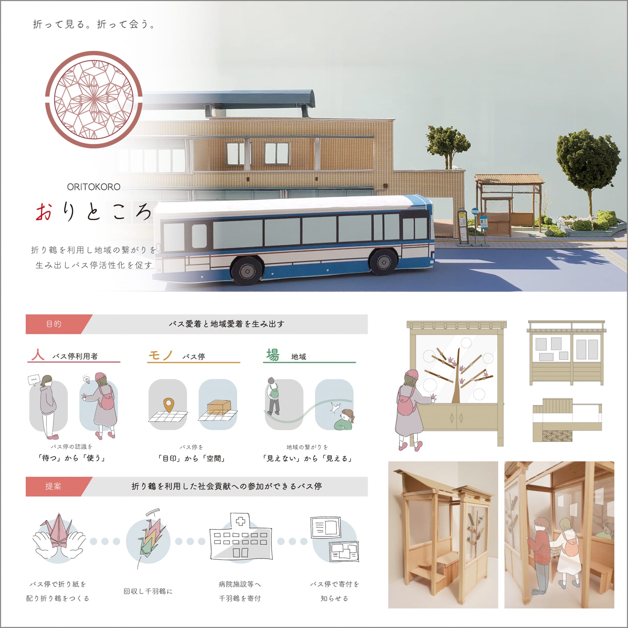 愛着を生み出すバス停提案　～千葉市花見川区のモビリティマネジメント～