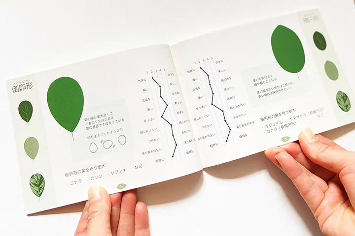 葉の形に対する印象分析とデザイン展開