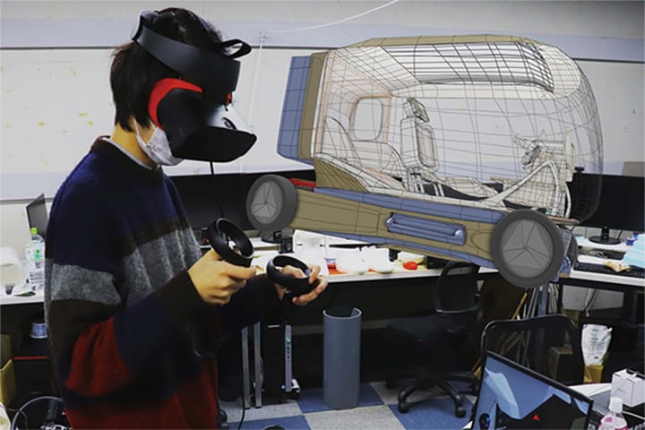 疲労緩和を促す自動運転車のVRデバイスを用いたデザイン提案