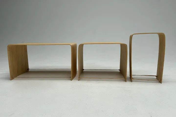 タケ材による組替え可能な小家具のデザイン