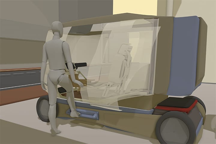 疲労緩和を促す自動運転車のVRデバイスを用いたデザイン提案