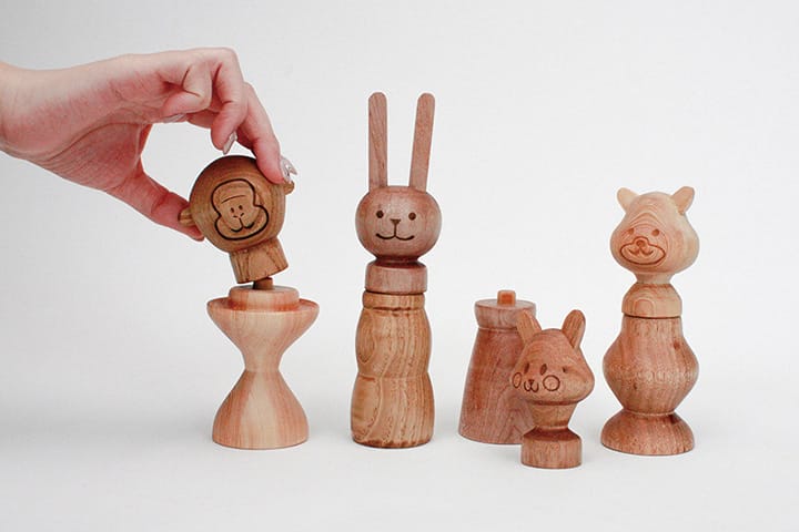 子どもたちへの木育に活用する轆轤挽き玩具のデザイン