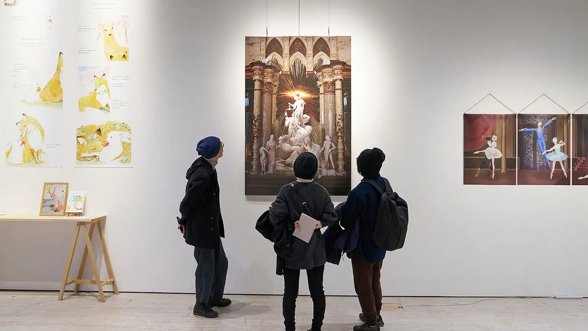 死者の審判をテーマにした3DCGイラストレーションの制作