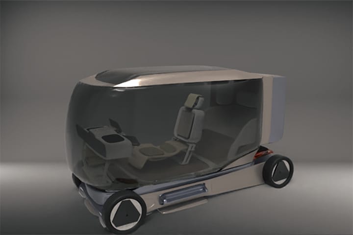 疲労緩和を促す自動運転車のVRデバイスを用いたデザイン提案