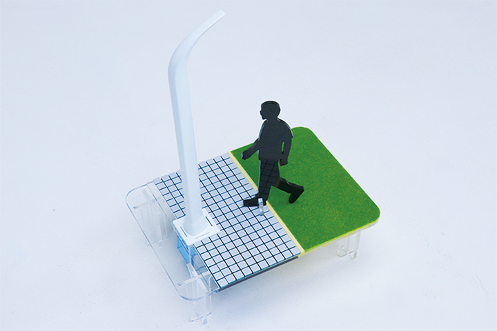 冠水に対応する水位センサー・スマートポールを一体としたデザイン提案