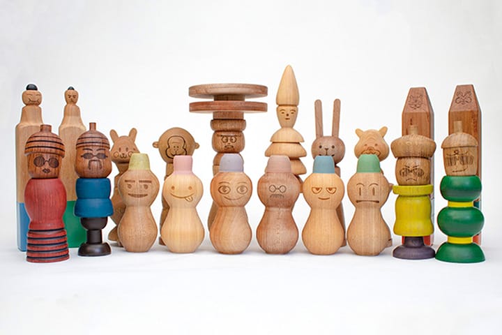 子どもたちへの木育に活用する轆轤挽き玩具のデザイン