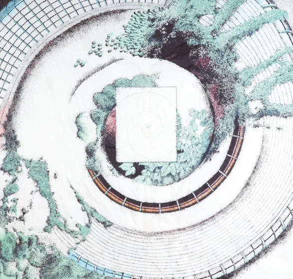 外環の下を通るとき