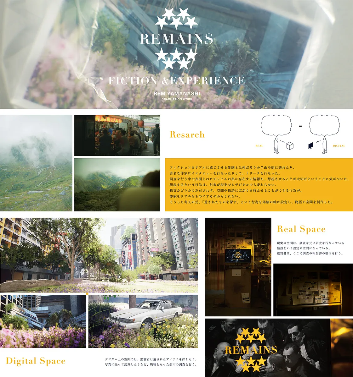 REMAINS　フィクションの世界に没入する体験の研究