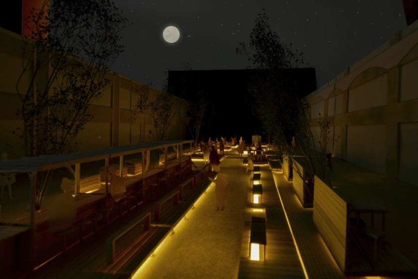 Outside In　街路をインテリア化する