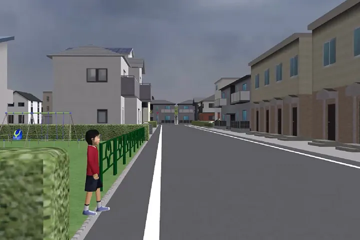 交通安全技術向上のためのHMD自転車シミュレータを用いた走行体験