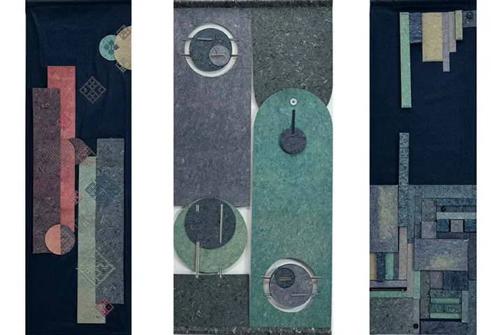 廃棄衣料繊維を原料としたサステナブル材を用いたインテリアアイテムの制作