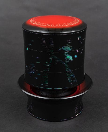 螺鈿食籠「夕刻の海」