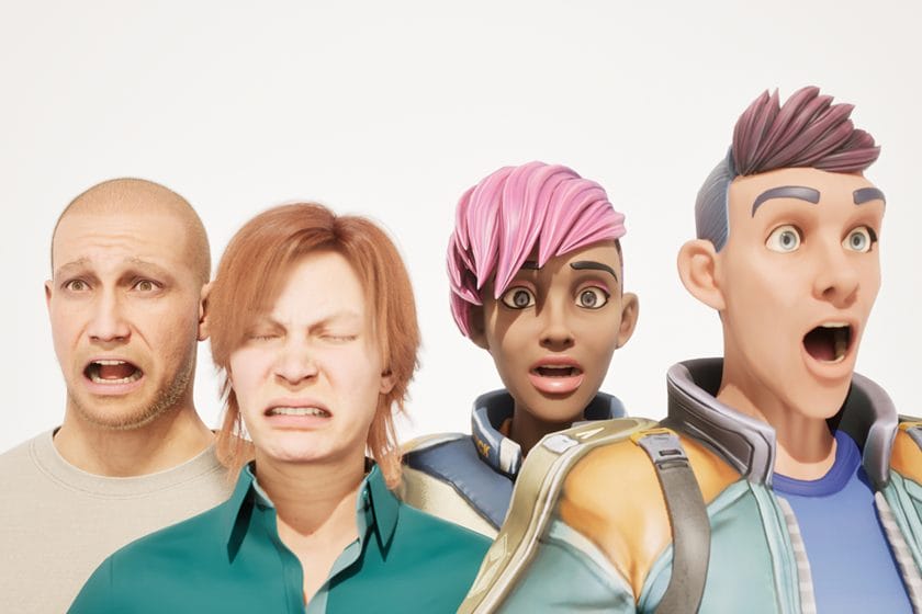 3Dアバターの表情誇張が感情伝達に堪える影響の検証