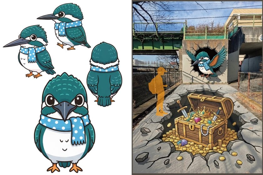 単調な歩行空間に楽しさを与えるフォトスポットの提案