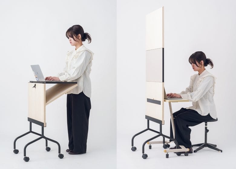 限られた空間における柔軟なワークスタイルを作り出す家具のデザイン
