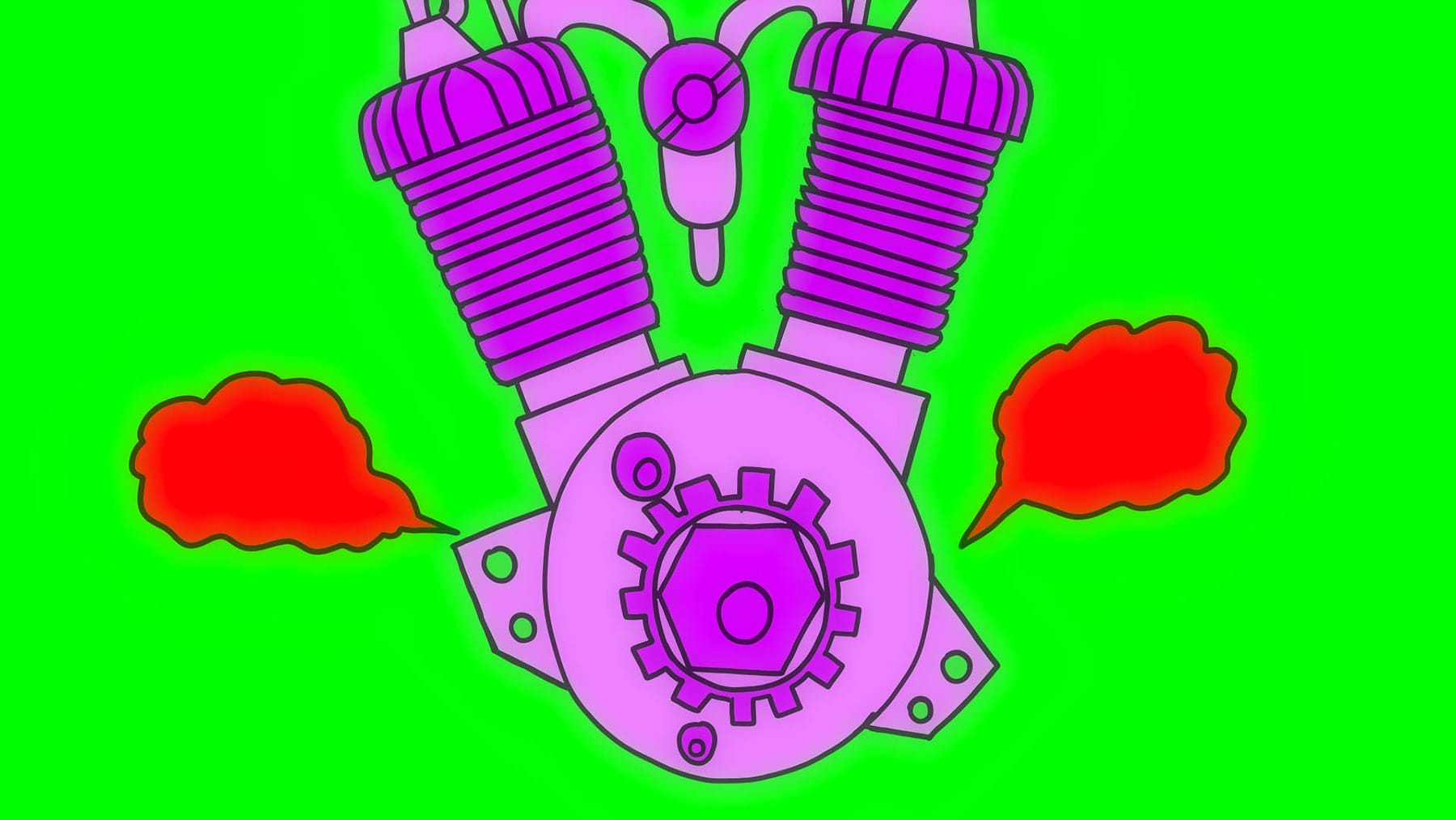 Vivid Colored Gymnastics